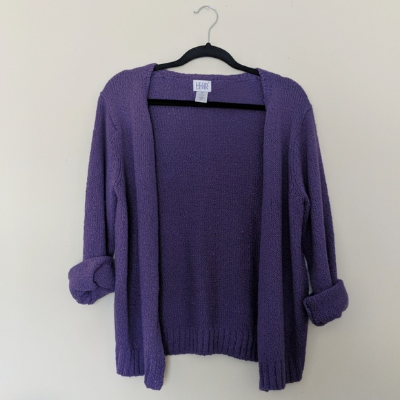Lavender Cardigan Sweater - Picture 6 of 6